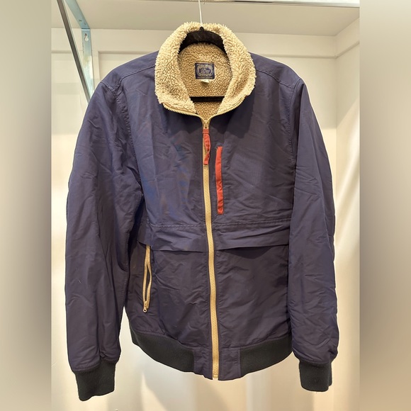 J Crew Fleece Lined Bomber Jacket - Picture 1 of 8